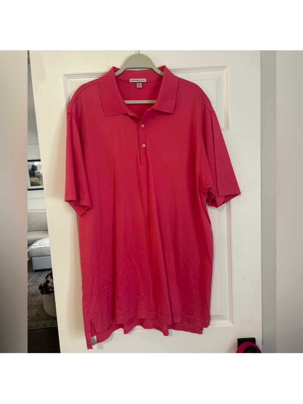 Peter Millar Men’s Pink Performance Golf Polo Shirt XXL Summer Comfort